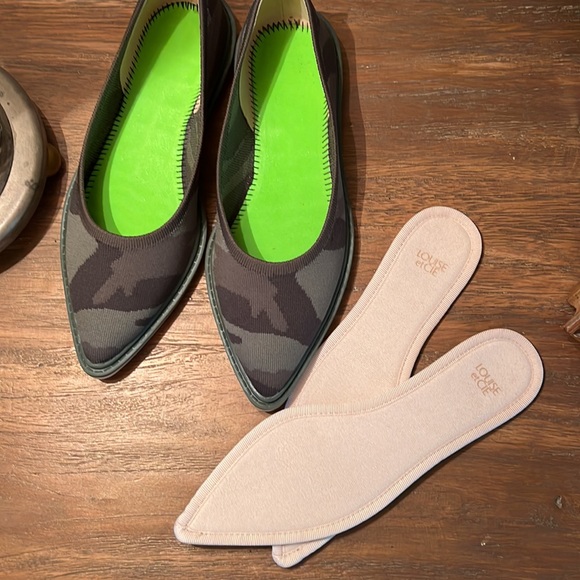 Louise et Cie Celete Pointed Toe Knit Camo Flats - Picture 3 of 11